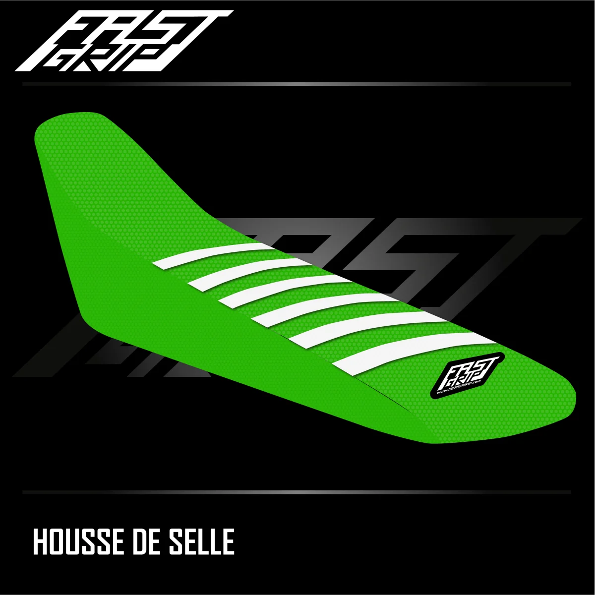 Housse de selle Kawasaki 125 / 250 KX 1999 -> 2002 Verte | Blanche - Tout pour Créer des Expériences Mémorables en Extérieur - {'count': 1, 'name': 'fixation'}