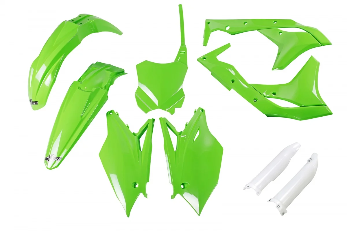 Plastique UFO Kawasaki 250 KXF 2017 -> 2020 Kit complet - Tout pour Créer des Expériences Mémorables en Extérieur - {'count': 1, 'name': 'Série'}