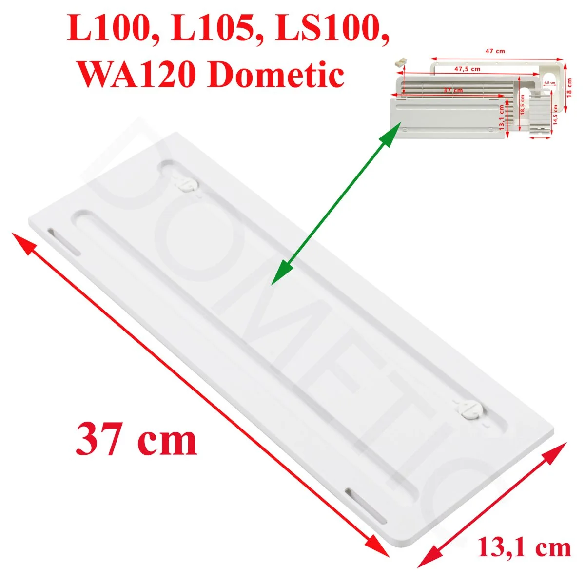 Dometic cache blanc grilles ventilations L100 L105 LS100 WA120 Accessoires Outdoor Liberté Mouvement