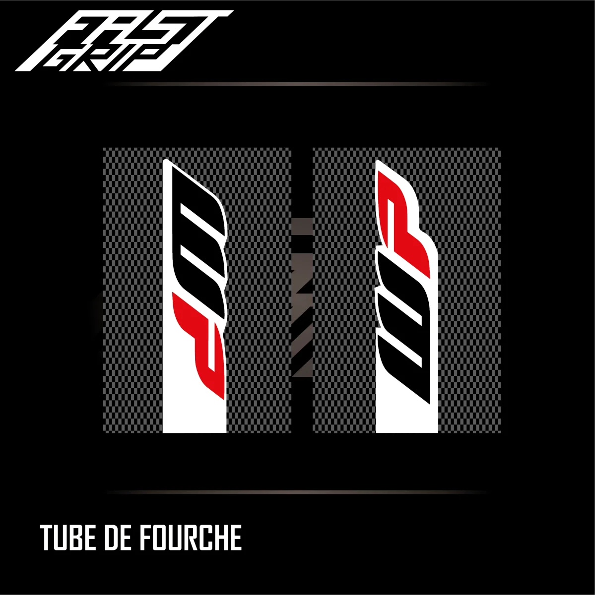 Kit autocollant tube de fourche WP fond Carbone - Tout pour Créer des Expériences Mémorables en Extérieur - {'count': 1, 'name': 'STICKERS'}