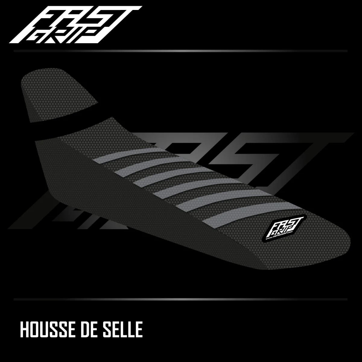 Housse de selle FANTIC 250 XXF 2025 -> 2026 / 450 XXF 2023 -> 2026 Noire | Grise - Tout pour Créer des Expériences Stage6 Mémorables en Extérieur