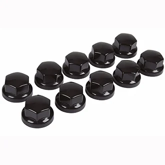 Lot de 10 cache-écrous universels noir - Accessoires Outdoor pour Plus de Liberté Parisien de Mouvement