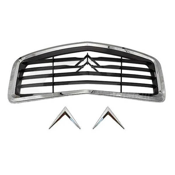 Calandre 2CV noir bord chrome avec chevrons chromés - ​Drones Professionnels & Grand Public | Boutique Française​ Lot 4 insigne chevron monogramme calandre de voiture - Peugeot Renault 4 CV  Citroën Talbot - Collection