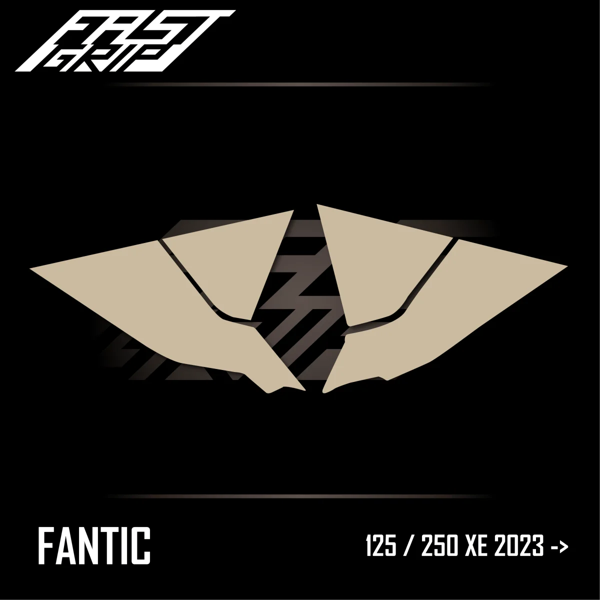 Kit autocollant protection plaques perso latérales Fantic 125 / 250 XE 2023 -> 2024 SOFT GRIP Transparent - Tout pour Créer des Expériences Mémorables en Extérieur