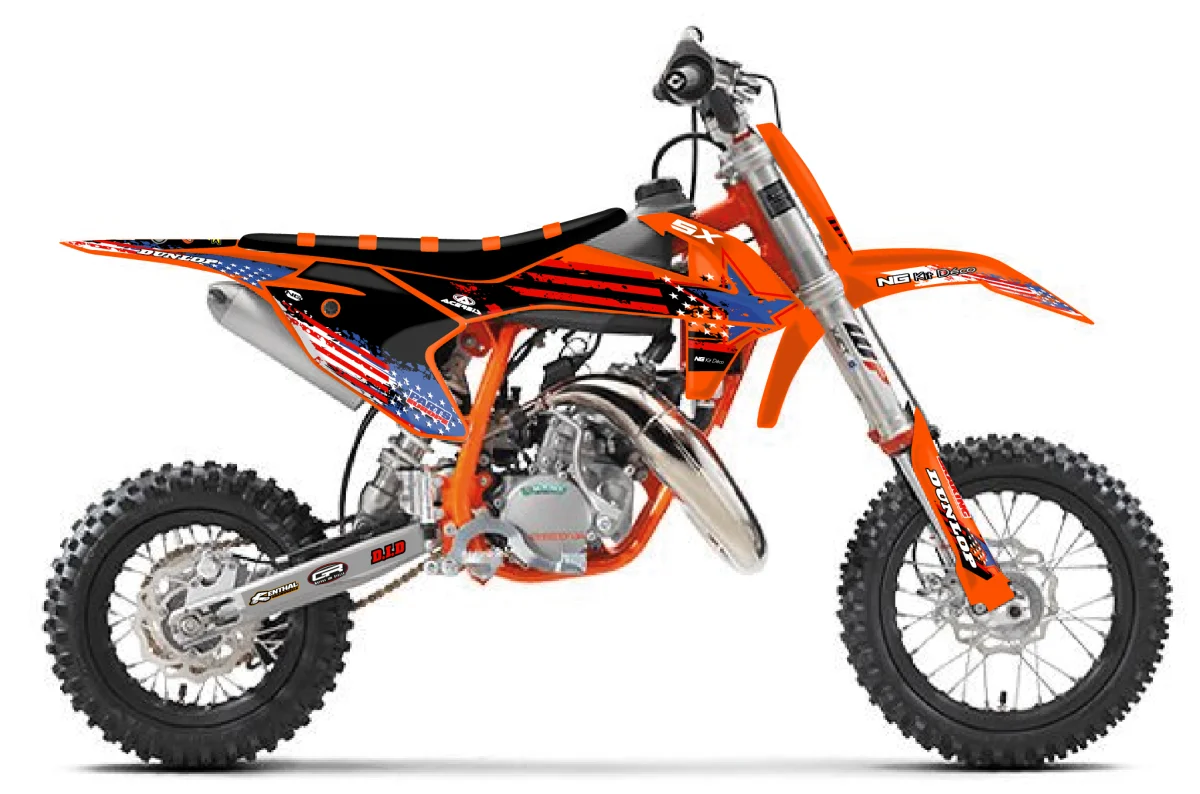 Kit déco NG KTM 50 SX 2016 -> 2023 | USA Series - Tout pour Créer des Expériences Mémorables en Extérieur - {'count': 4, 'name': 'TWS'}