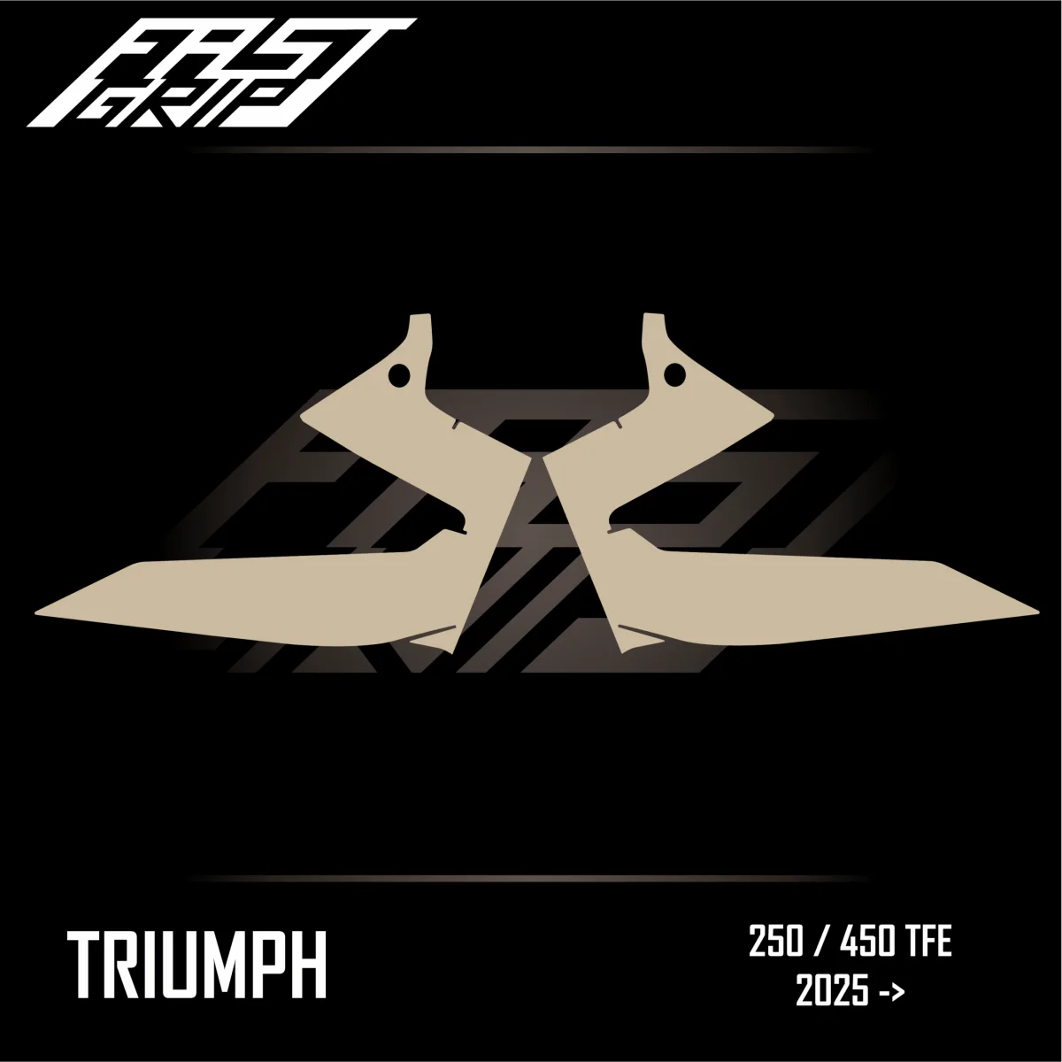 Kit plaques autocollant protection ouïes de radiateur TRIUMPH 250 / 450 TFE 2025 -> 2026 FULL GRIP Transparent - Tout pour Créer des Expériences Mémorables en Extérieur