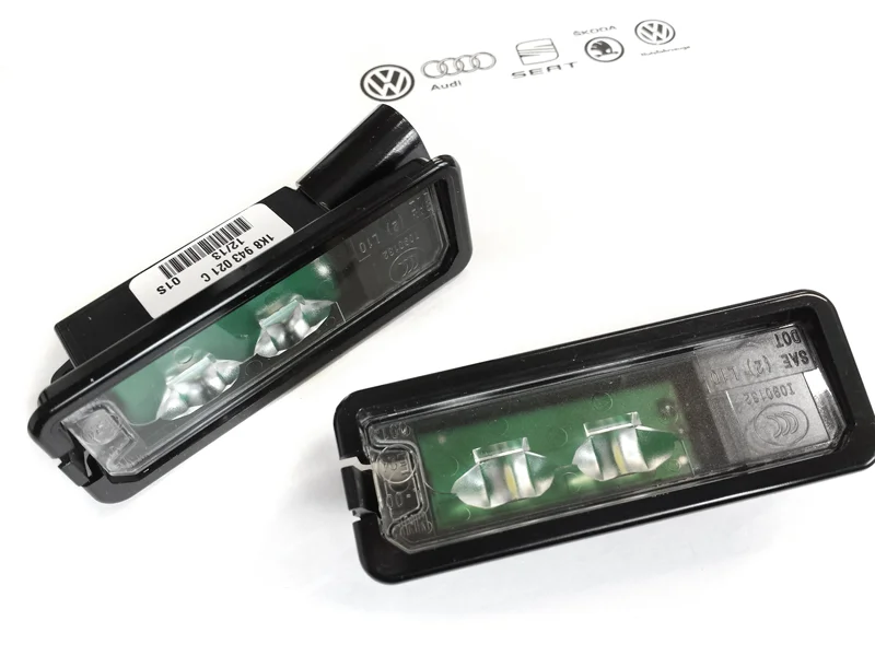 Blocs d’éclairage de plaque d’immatriculation à LED VW (Golf Passat Scirocco Eos Polo) – pièces origine VW - Saldi Straordinari – Offerte Speciali Disponibili Adesso Blocs d'éclairage de plaque d'immatriculation à LED VW (Golf Passat  Scirocco Eos Polo) - pièces origine VW