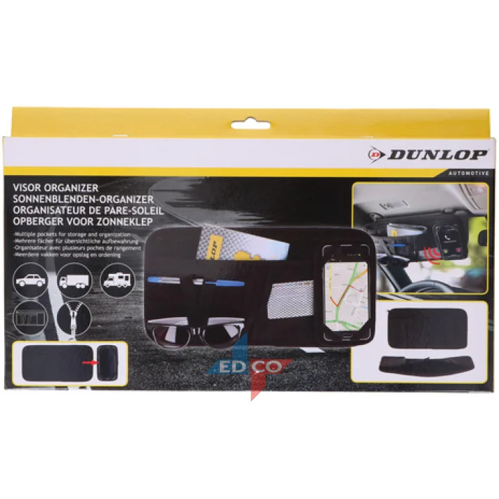 Organisateur pour pare-soleil par Dunlop - Accessoires Outdoor pour Plus de Liberté de Mouvement Organisateur pour pare-soleil par Dunlop