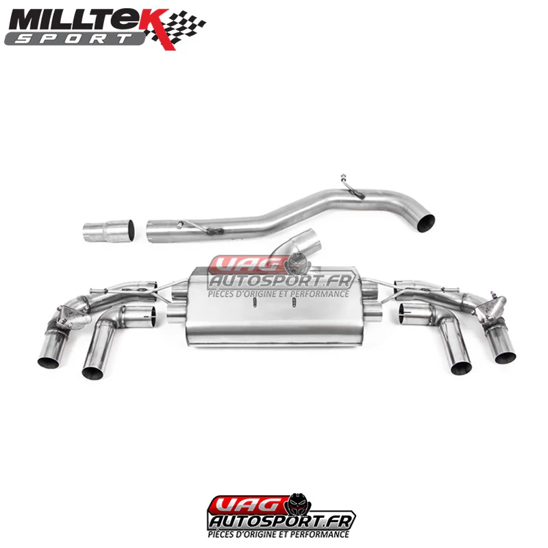 Ligne FAP silencieux intermédiaire Valves Quad GT115 Titane Burnt VW Golf TSI 320PS FAP SSXVW628 Milltek Saldi Straordinari Offerte Speciali Disponibili Adesso