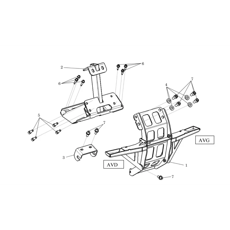 KIT SUPPORT MOTEUR ARRIERE Éclairage qualité frais port offerts