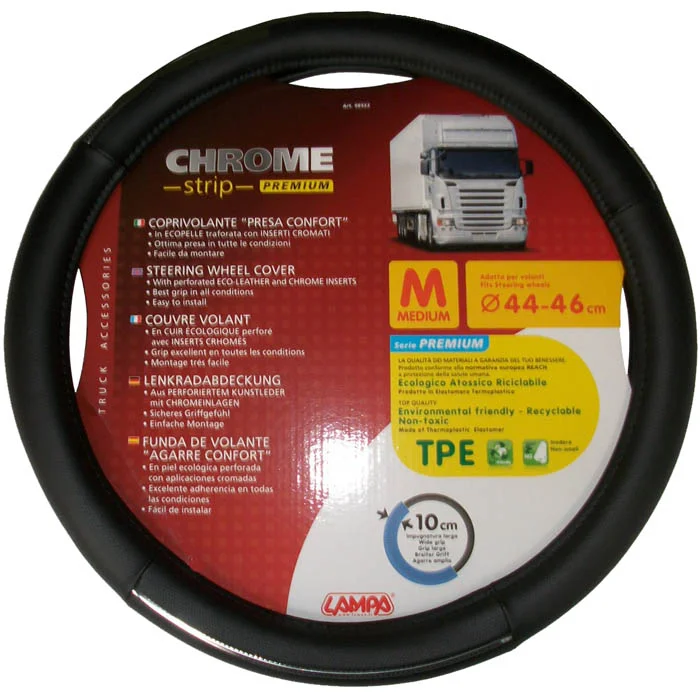 Couvre-volant Chrome Strip en noir en différentes tailles - Accessoires Outdoor pour Plus de Svg Liberté de Mouvement