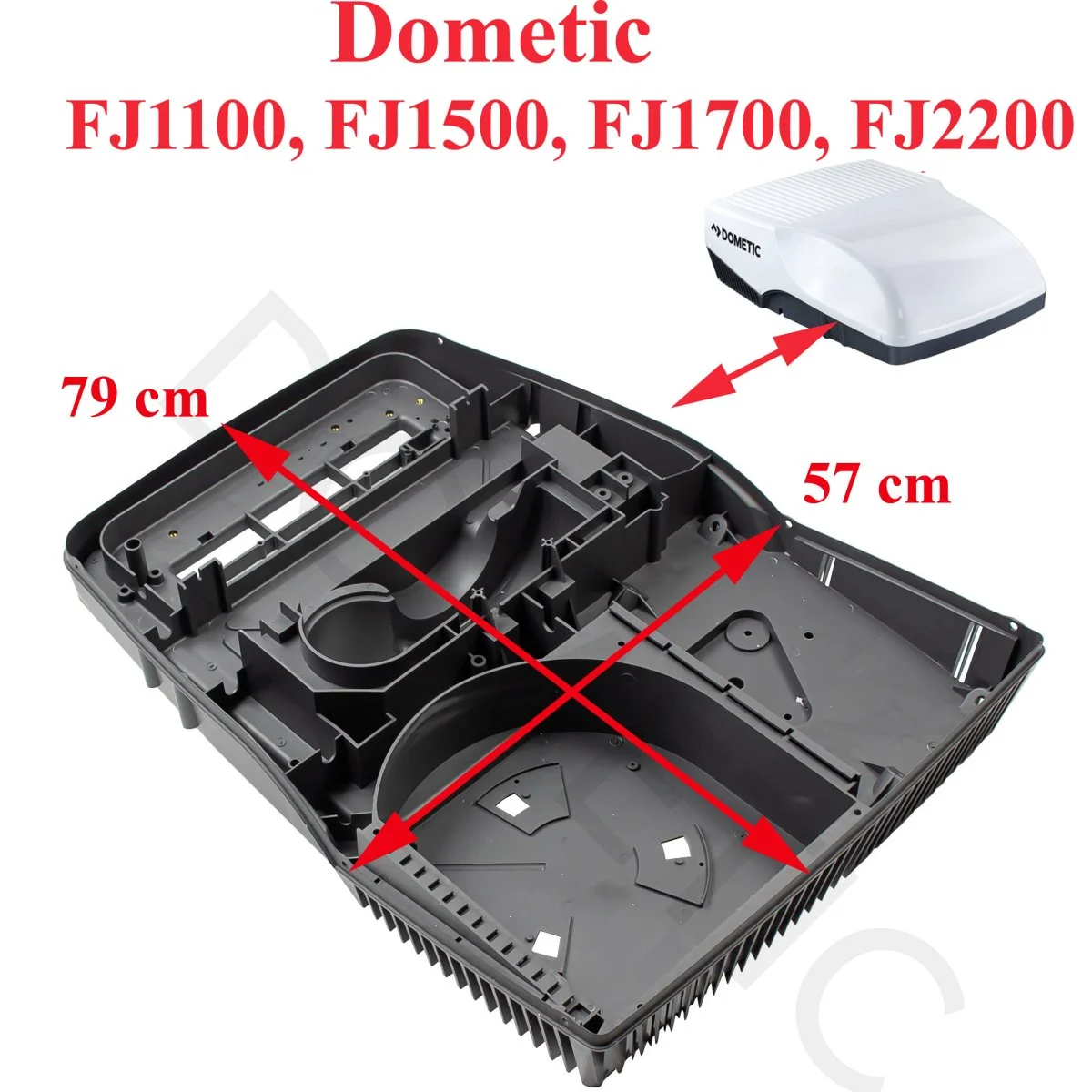 Dometic habillage inférieur climatisation de toit Freshjet: FJ1100, FJ1500, FJ1700, FJ2200 - Accessoires Outdoor pour Plus de Liberté Montage de Mouvement