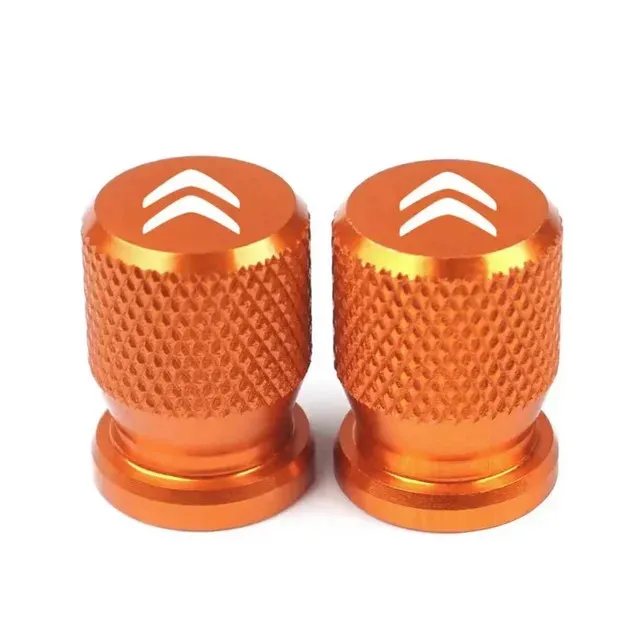 4 bouchons de valve orange ronds - ​Drones Professionnels & Grand Public | Boutique Française​ - bouchon pneu bouchon valve orange amp boutique