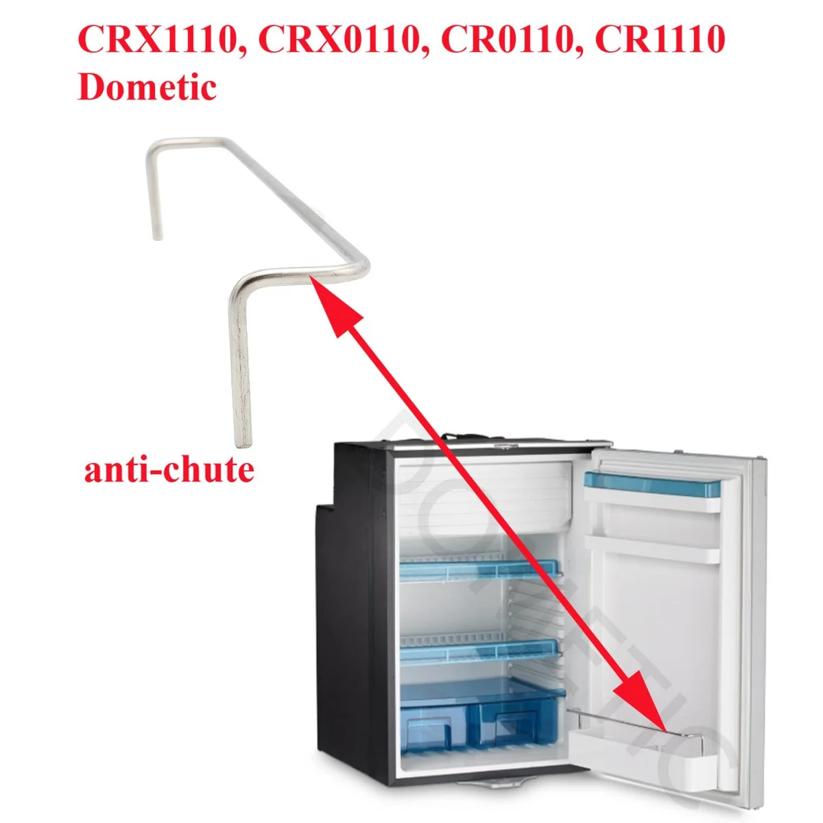 Dometic, anti-chute des bouteilles du balconnet bas CRX1110, CRX0110, CR0110, CR1110 - Accessoires Outdoor pour Plus de Liberté de Mouvement RHUM