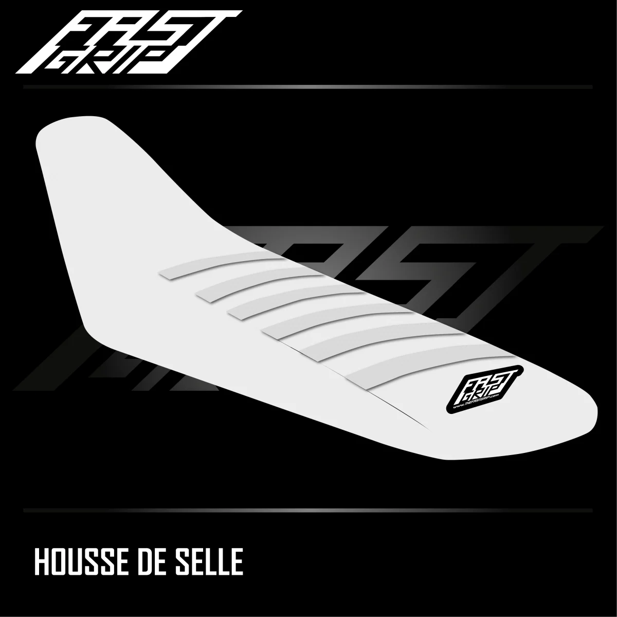 Housse selle Kawasaki KXF -> KXF -> Blanche Expériences Mémorables Extérieur