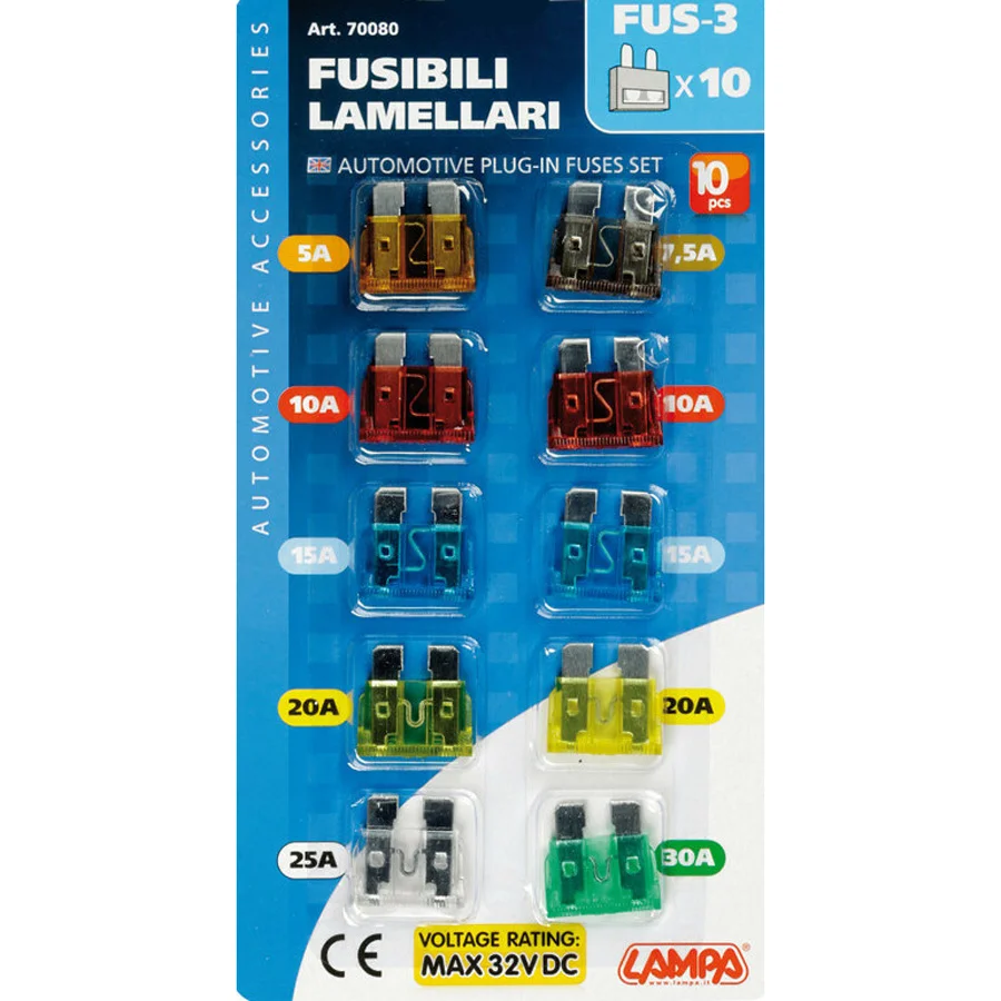 Lot fusibles lames véhicule voiture VL PL Accessoires Outdoor Liberté Mouvement