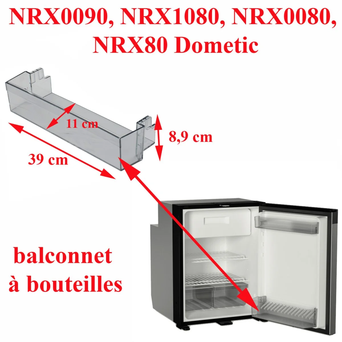 Dometic bouteilles balconnet réfrigérateurs NRX0090 NRX1080 NRX0080 NRX80 Dometic Accessoires Outdoor Liberté Mouvement
