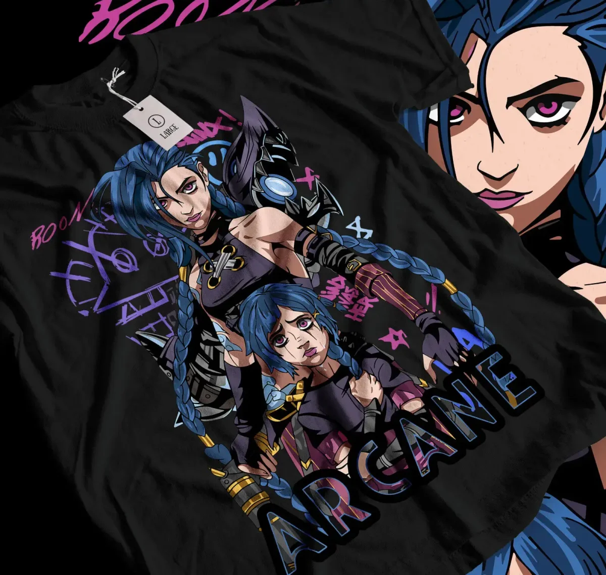 T-Shirt Coton Anime Jinx Arcane - Boutique Bébé en Ligne : Soins, Jouets et Articles Maison Mini kit de soins du docteur | Ensemble de jeu de docteur | B. toys –  MaisonBattat