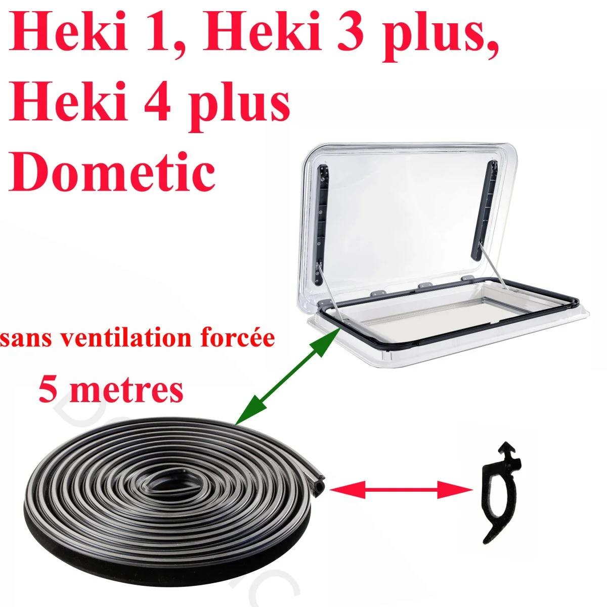 Dometic ventilation dôme cadre supérieur lanterneaux Heki1 Heki Heki Accessoires Outdoor Liberté Mouvement