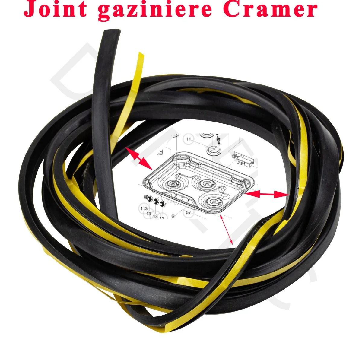 Cramer, joint de la gaziniere evier par Dometic - Accessoires Outdoor pour Plus de Liberté de Mouvement Combiné gazinière 1 feu et évier carré refermable