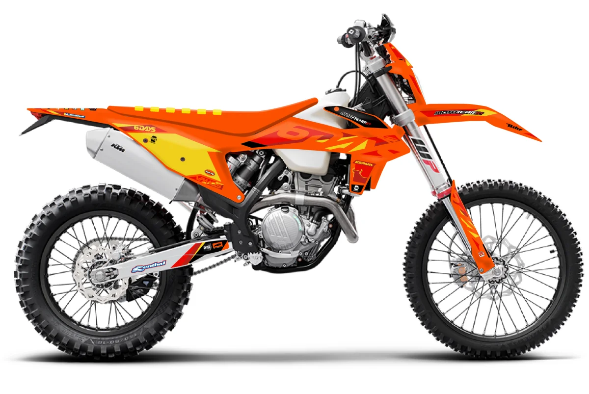 Kit déco NG KTM 125 / 250 / 300 / 350 / 450 / 500 EXC / EXCF / TPI 2020 -> 2023 | MT81 Six Days 2025 - Tout pour Créer des Expériences Mémorables en Extérieur KTM 450 EXC Review | Built for Big Off-Road Days