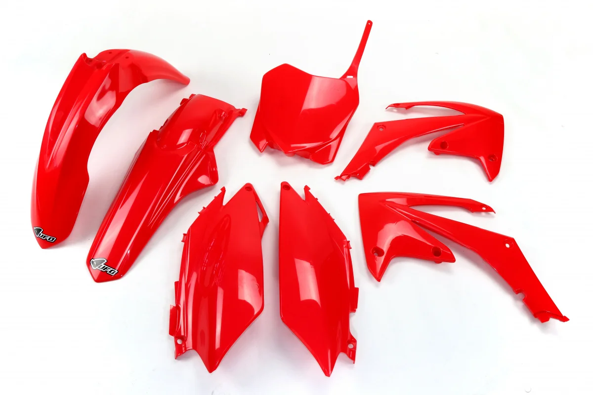 Plastique UFO Honda 250 CRF 2010 -> 2013 / 450 CRF 2009 -> 2012 Kit complet - Tout pour Créer des Expériences Mémorables en Extérieur KIT DECO MOTOCROSS CR/CRF THERAPY