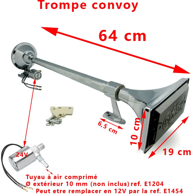 Trompe corne brume 24V Accessoires Outdoor Liberté Mouvement