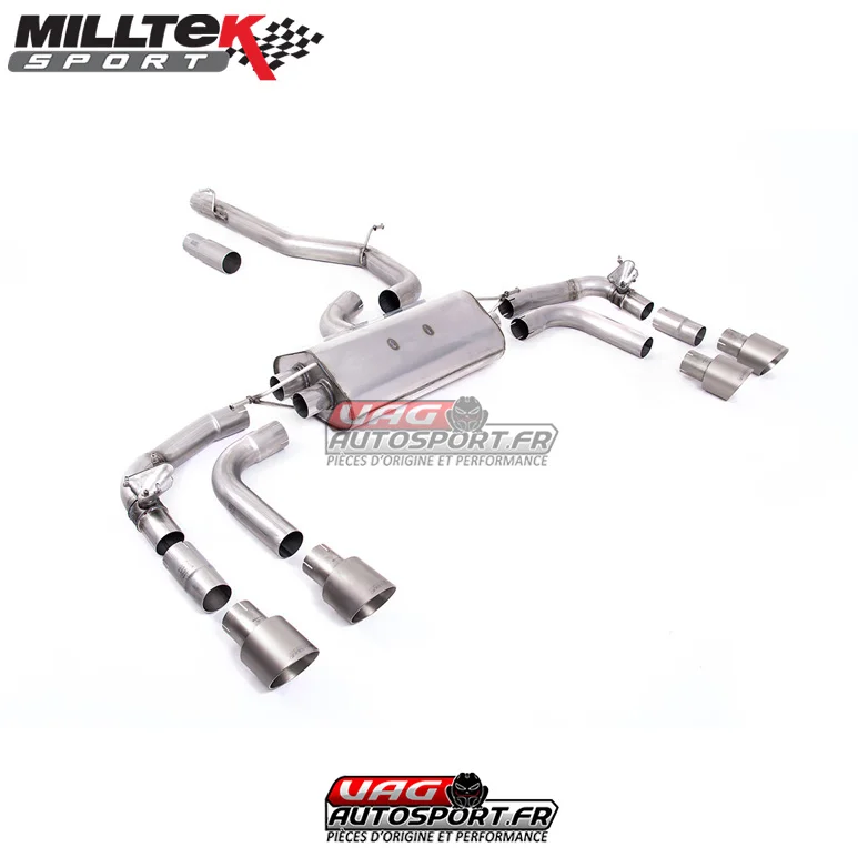Ligne après FAP – Avec Valves – Sorties GT100 Titane Page – VW Tiguan R 320cv – FAP (2021+) – SSXVW660 – Milltek - Saldi Straordinari – Offerte Speciali Disponibili Adesso
