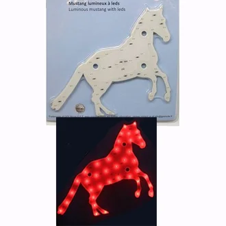 Décoration Cheval leds blanc 12v Accessoires Outdoor Liberté Mouvement