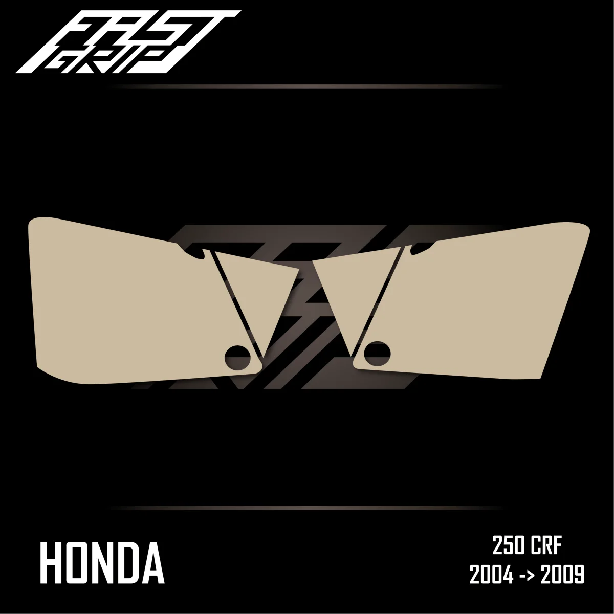 Kit autocollant protection plaques latérales Honda 250 CRF 2004 -> 2009 FULL GRIP Transparent - Tout pour Créer FULL des Expériences Mémorables en Extérieur