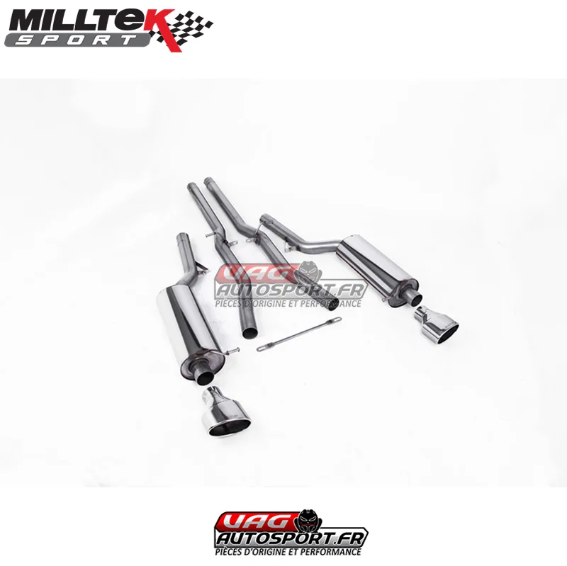 Demi-ligne (CatBack) – Sans silencieux intermédiaire – Sorties Ovales – Audi RS6 C5 V8 Bi-Turbo Saloon et Avant – (2002 – 2004) – SSXAU355 – Milltek - Saldi Straordinari – Offerte Speciali Disponibili Adesso MILLTEK SSXAU865 en vente | UltraPerformance