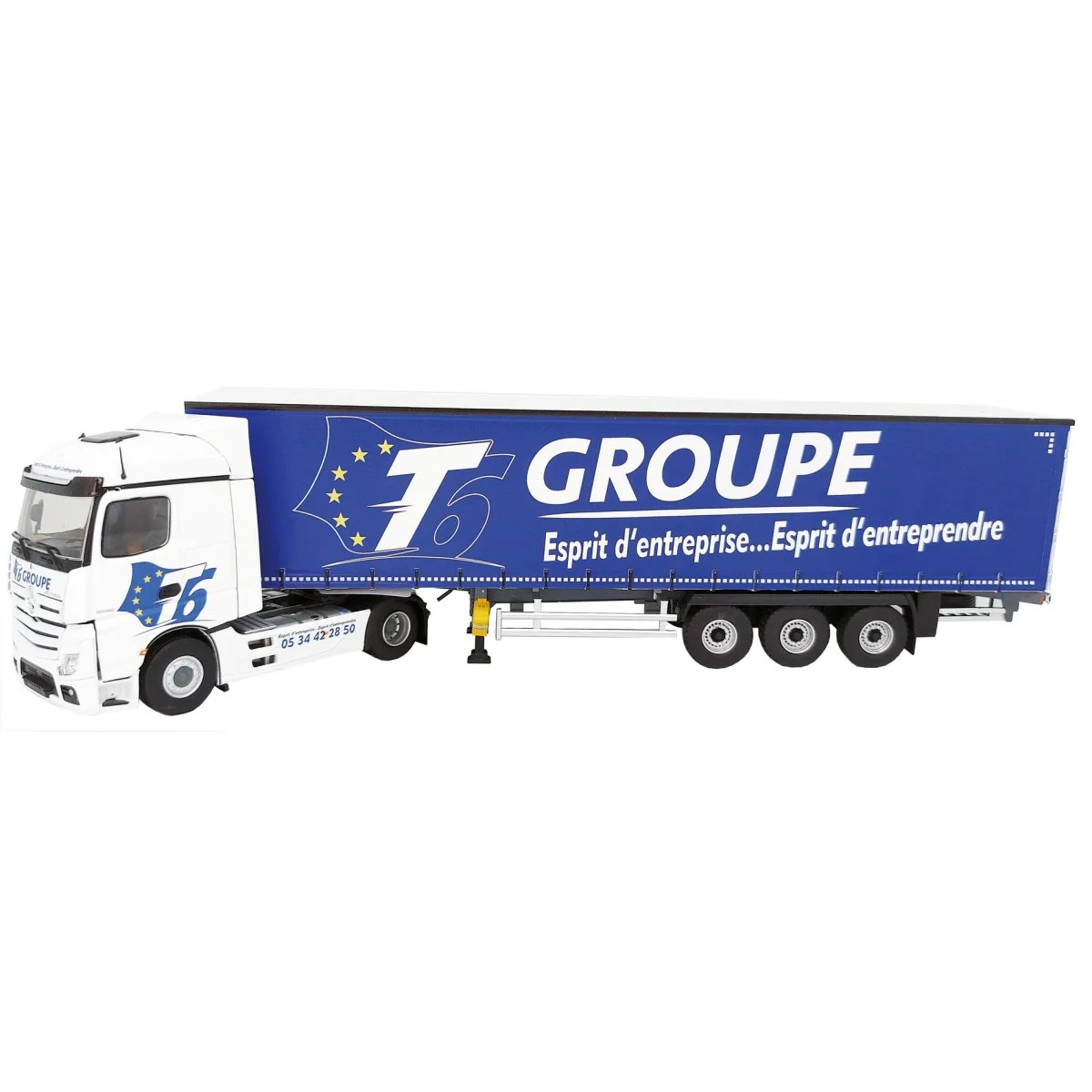 Mercedes Actros 5 + Tautliner “T6 Groupe” au 1/43ème Eligor - Accessoires Outdoor pour Plus de Liberté de Mouvement L'orchestre d'harmonie de Rosières-près-Troyes reprend ses répétitions