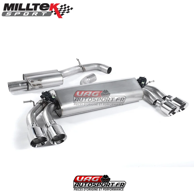 Demi-ligne (CatBack) – Avec silencieux intermédiaire – Homologué Audi S3 2.0 TFSI Quattro 3 Portes 8V/8V.2- (Sans FAP) – SSXAU398 – Milltek - Saldi Straordinari – Offerte Speciali Disponibili Adesso - {'count': 3, 'name': 'Sport'}