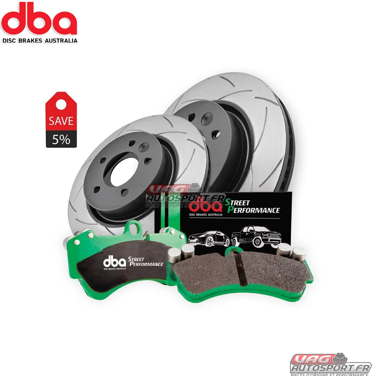 Pack freinage – DBA BRAKES – Disques Street Series T2 Slotted + Plaquettes de frein Street Performance (2x DBA2814S + DB15009SP) - Saldi Straordinari – Offerte Speciali Disponibili Adesso - {'count': 2, 'name': 'Produits'}