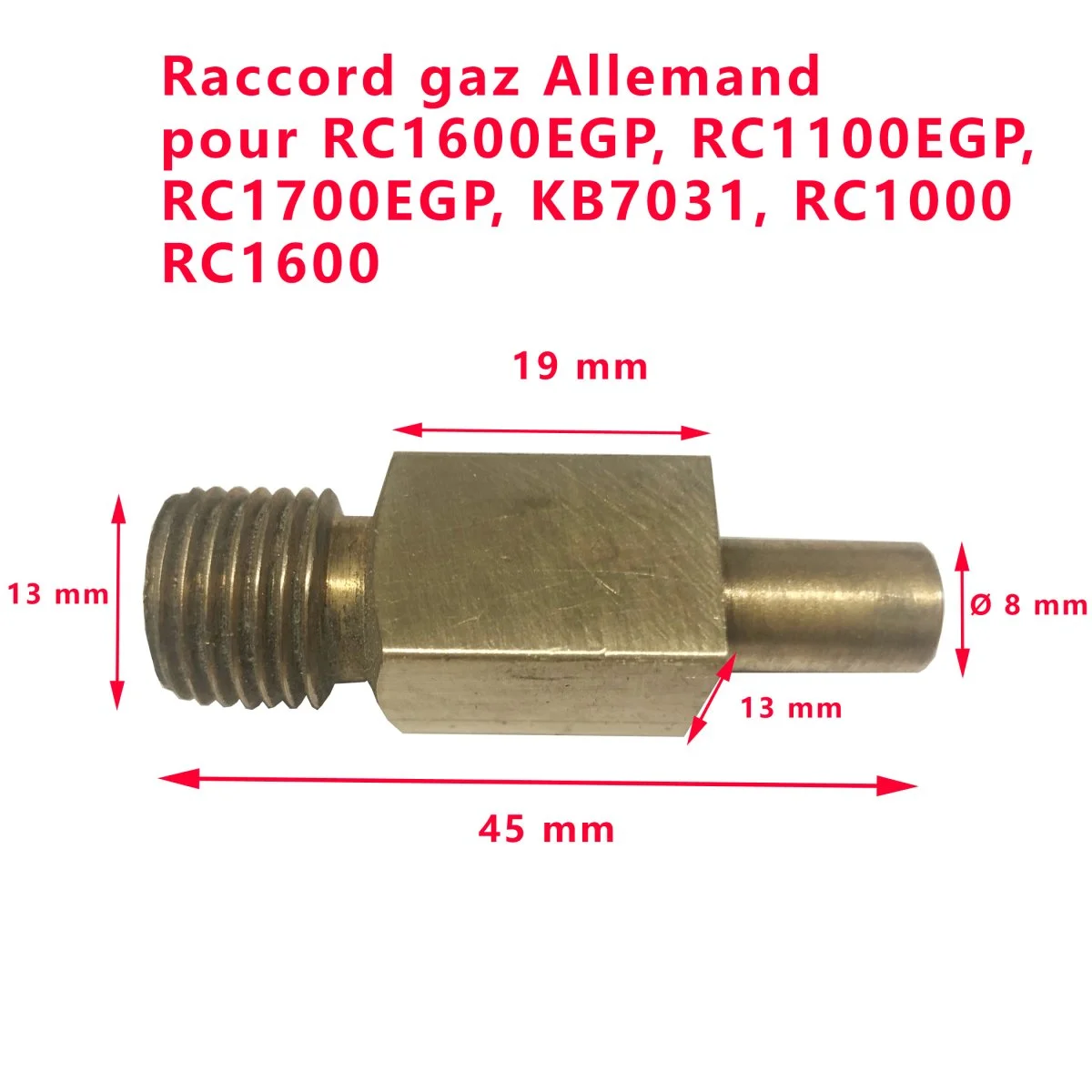 Raccord Allemand RC1600EGP RC1100EGP KB7031 RC1000 RC1600 RC1700 RC2200… Dometic Accessoires Outdoor Liberté Mouvement