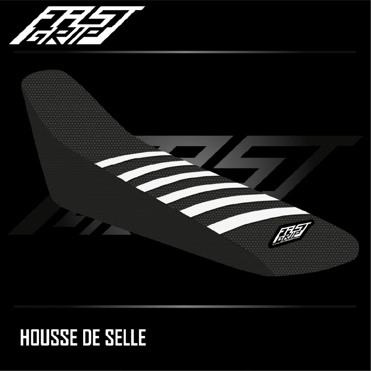 Housse selle Honda 250 RX 450 RX Noire Blanche Expériences Mémorables Extérieur