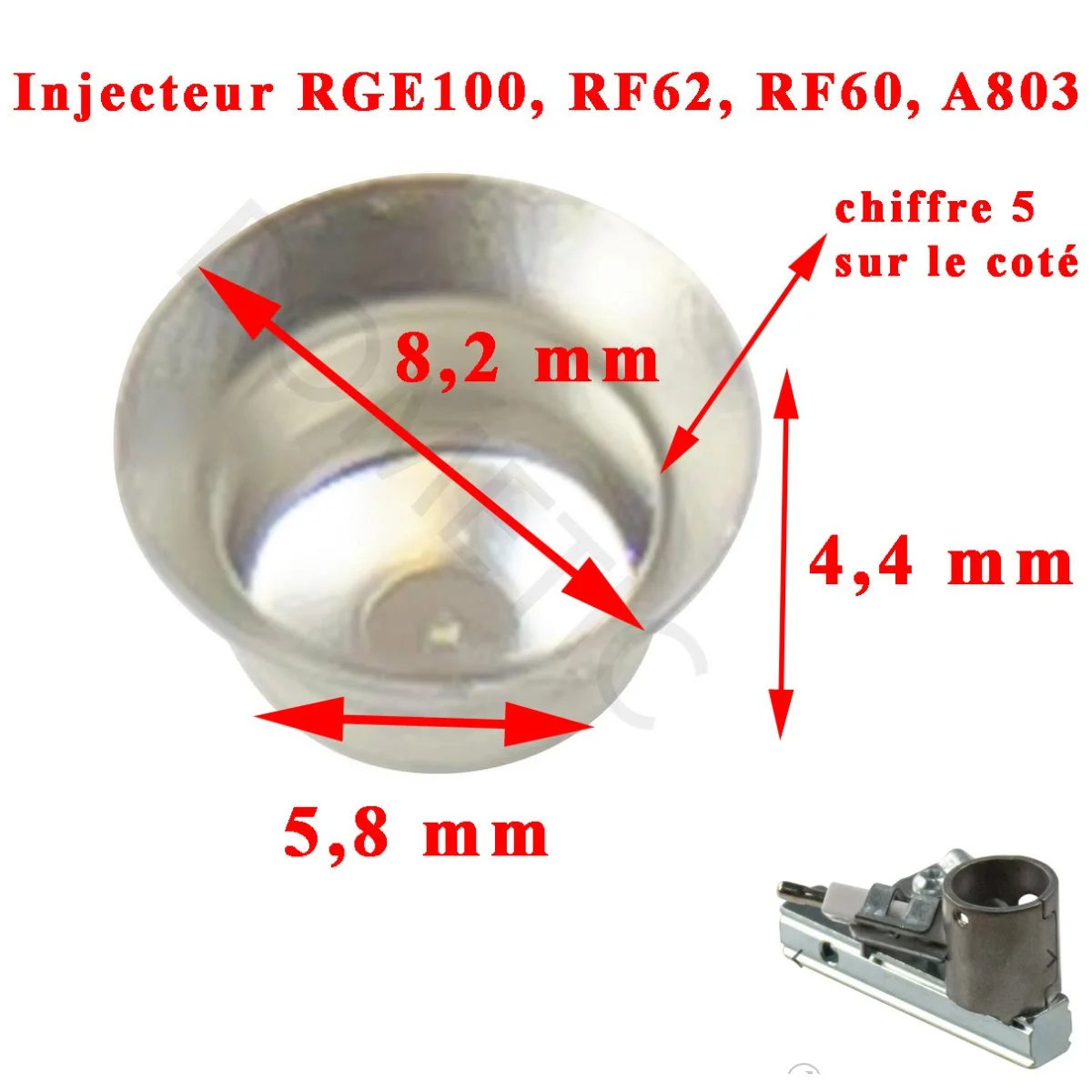 Injecteur gicleur KZ Aprilia 5 pour les RGE100, RF62, RF60, A803 de Dometic - Accessoires Outdoor pour Plus de Liberté de Mouvement