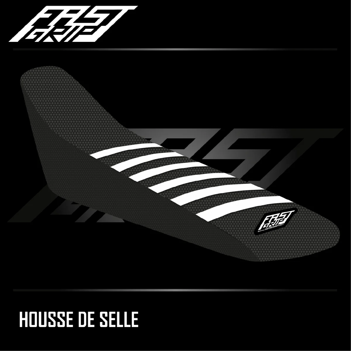 Housse selle TM 250 450 FI Noire Blanche Expériences Mémorables Extérieur