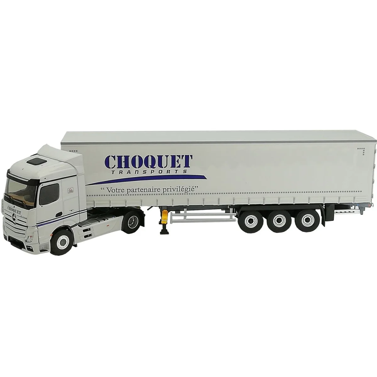 Mercedes Actros 2 + semi Tautliner “Transports Cuisine Choquet” au 1/43ème Eligor - Accessoires Outdoor pour Plus de Liberté de Mouvement