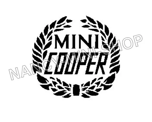 Autocollant MINI COOPER (aile arrière / malle – Noir) - Saldi Straordinari – Offerte Logo Speciali Disponibili Adesso