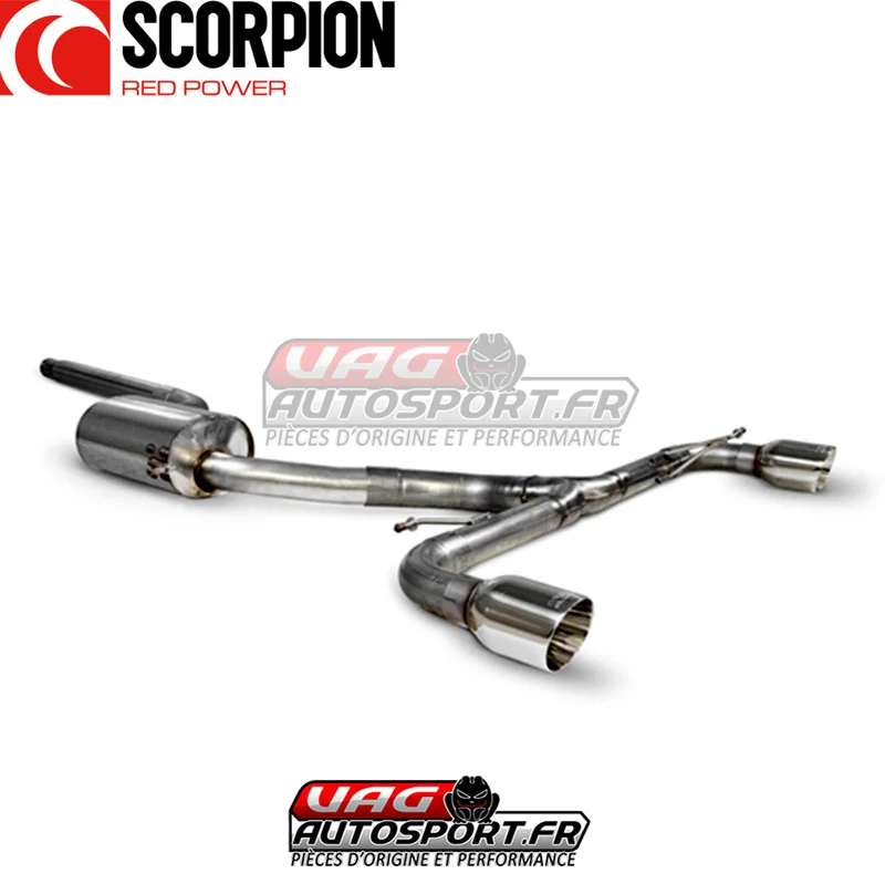 Demi-ligne INOX avec silencieux « Predator » – VW Scirocco R 2.0 TFSI – SVW072 – Scorpion - Saldi Straordinari – Offerte Speciali Disponibili Adesso Demi-ligne INOX avec silencieux "Predator" - VW Scirocco R 2.0 TFSI -  SVW072 - Scorpion — Vag Autosport