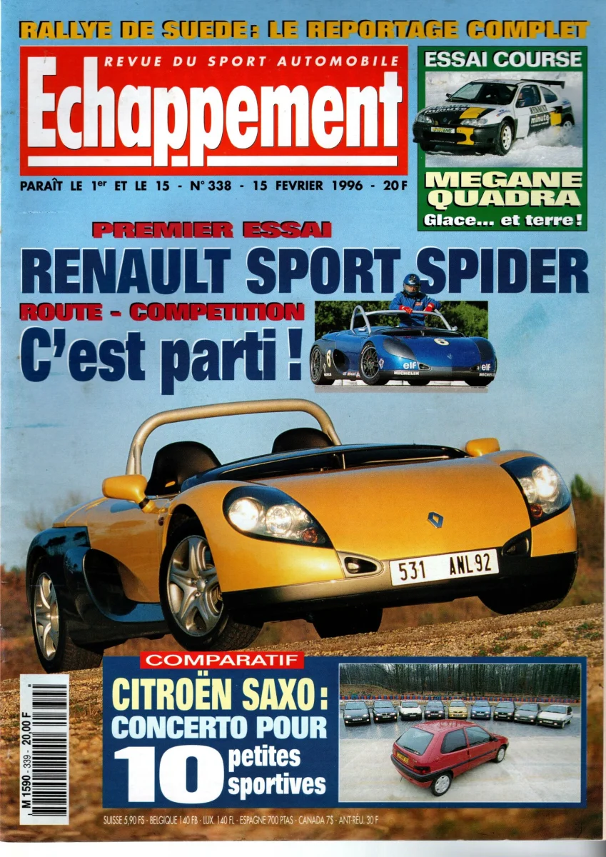 Echappement N°338 Février 1996 - Vins Rouges Harmonieux pour Chaque Occasion Pot d'occasion - Équipement auto - leboncoin