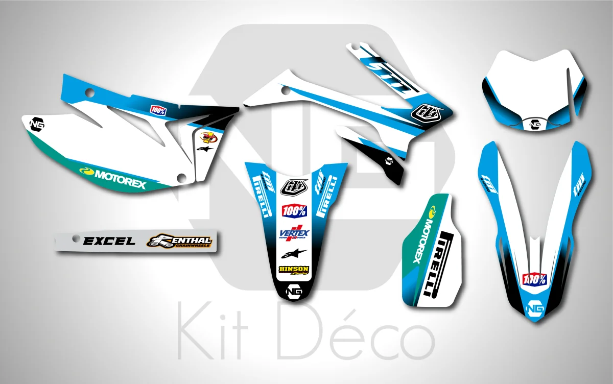 Kit déco NG TM Racing 125 / 144 / 250 / 300 / 450 EN 2015 -> 2019 | ALPHA Séries - MX Tout pour Créer des Expériences Mémorables en Extérieur