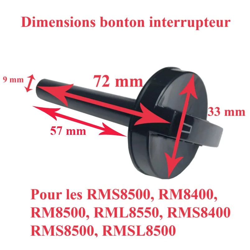 dometic, bouton rotatif interrupteur sélecteur noir: qui permet de choisir le type d’énergie, pour RMS8500, RM8400, RM8500, RML8550, RMS8400, RMS8500, RMSL8500 - Accessoires Outdoor pour Plus de Liberté de Mouvement - {'count': 3, 'name': 'RM8550'}