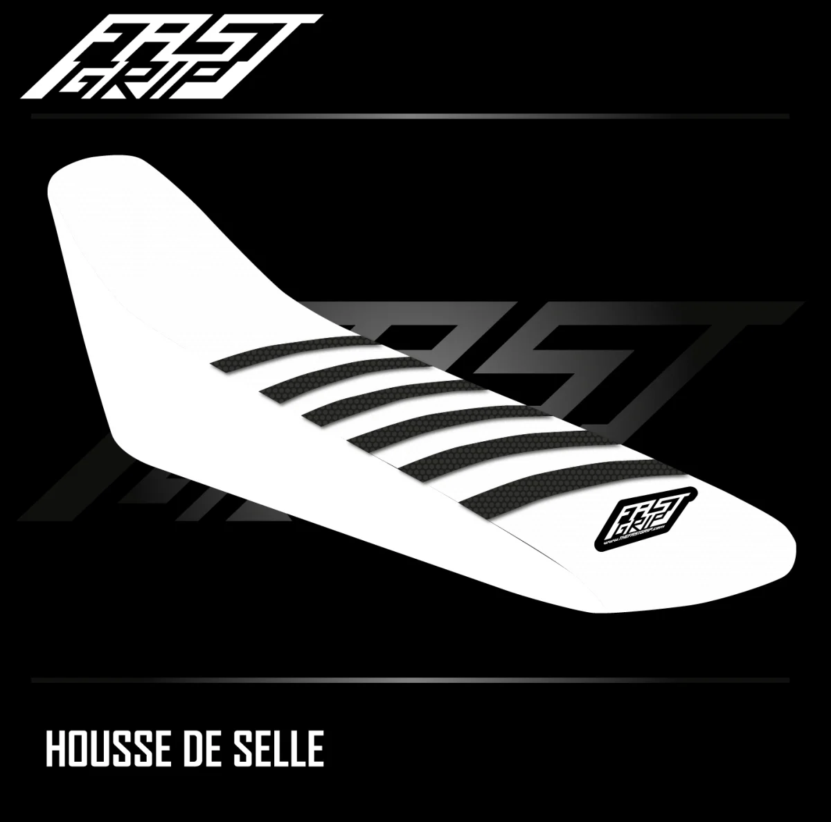 Housse selle Beta RX RX 450 RX Blanche Noire Expériences Mémorables Extérieur