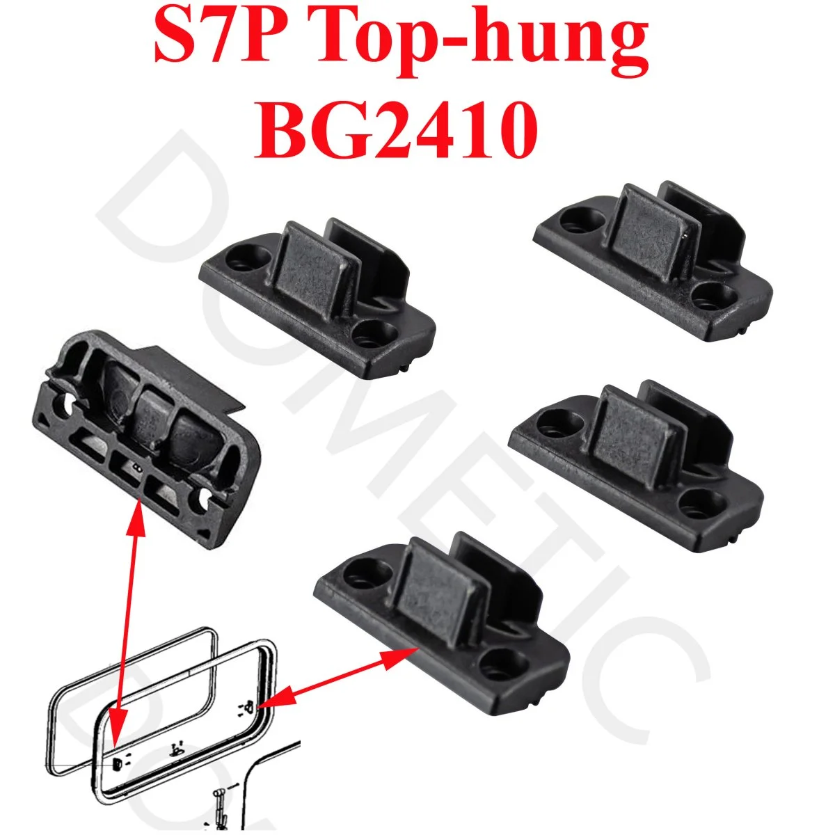 Seitz élément de fermeture fixer sur le cadre des baie S7P Top-hung norelem Dometic BG2410 - Accessoires Outdoor pour Plus de Liberté de Mouvement