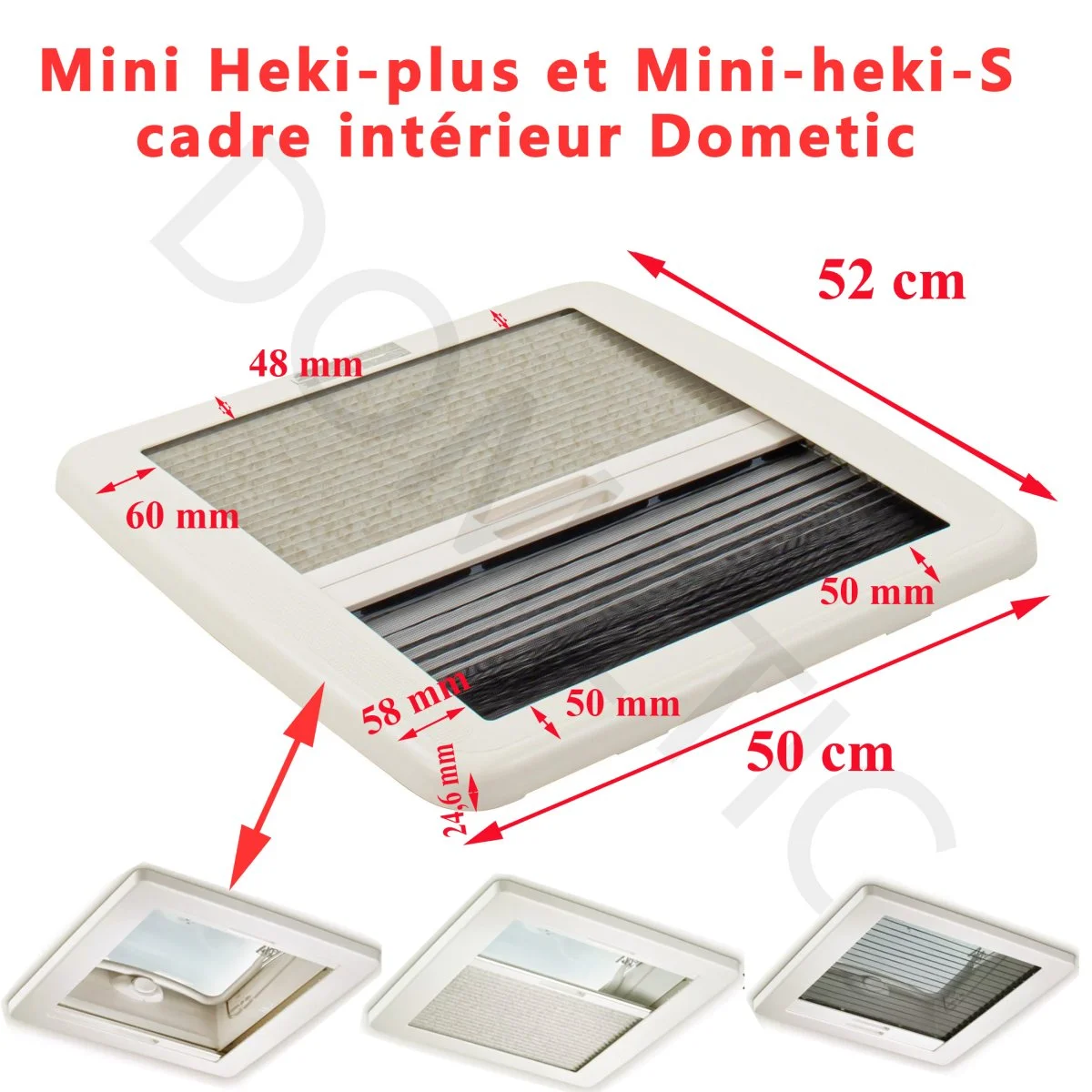 Cadre intérieur Mini Heki-plus et Mini-heki-S, BG18042520 avec occultant et moustiquaire par Dometic - Accessoires Outdoor pour Plus de Liberté de Mouvement Toile mousquitiaire sur mesure » Domondo