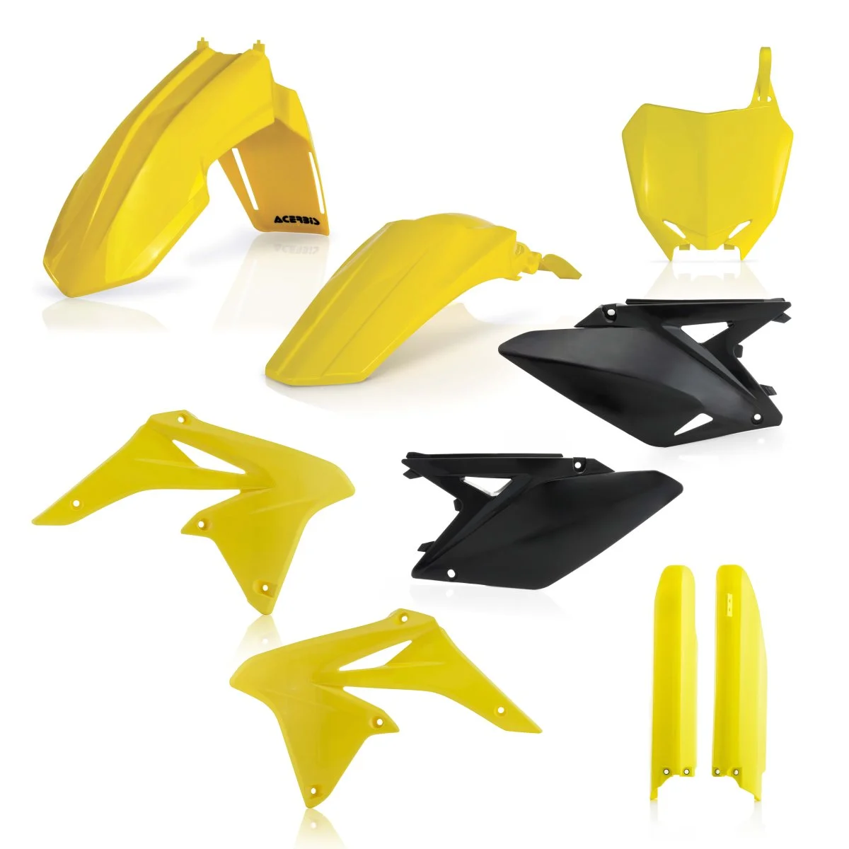 Plastique ACERBIS Suzuki RMZ 2010 -> Kit complet Expériences Mémorables Extérieur