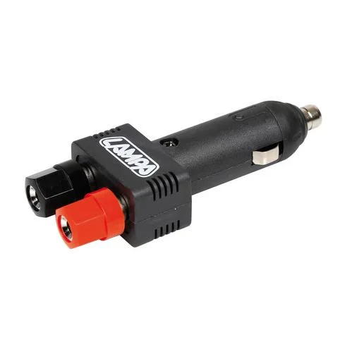Fiche camping allume cigare 12V ou 24V avec connexion serrage maxi 10 A - Accessoires Outdoor pour Plus de Liberté de Mouvement