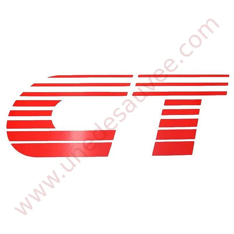 AUTOCOLLANT Replica STICKER – LOGO ROUGE  » CT  » AILE AVANT PEUGEOT 205 GT KIT DE 2 - Saldi Straordinari – Offerte Speciali Disponibili Adesso